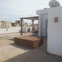 85 sq.m flat in hurghada with huge roof and sea view