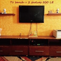 TV bench with 2 shelves for QUICK SALE 500 LE