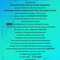 Hurghada International Festival for diving & environment protection