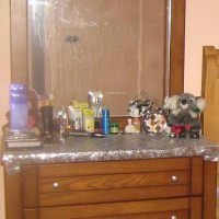 drawer with mirror