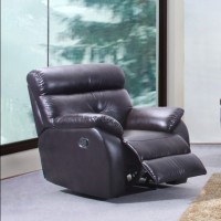 black leather reliner chair