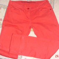 Coral color Jeans, cotton, size: S-M