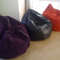 3 Beanbag Chairs(puffs for sale)