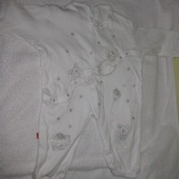 Baby white coveralls